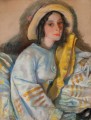 Porträt von marietta frangopulo 1922 Russisch